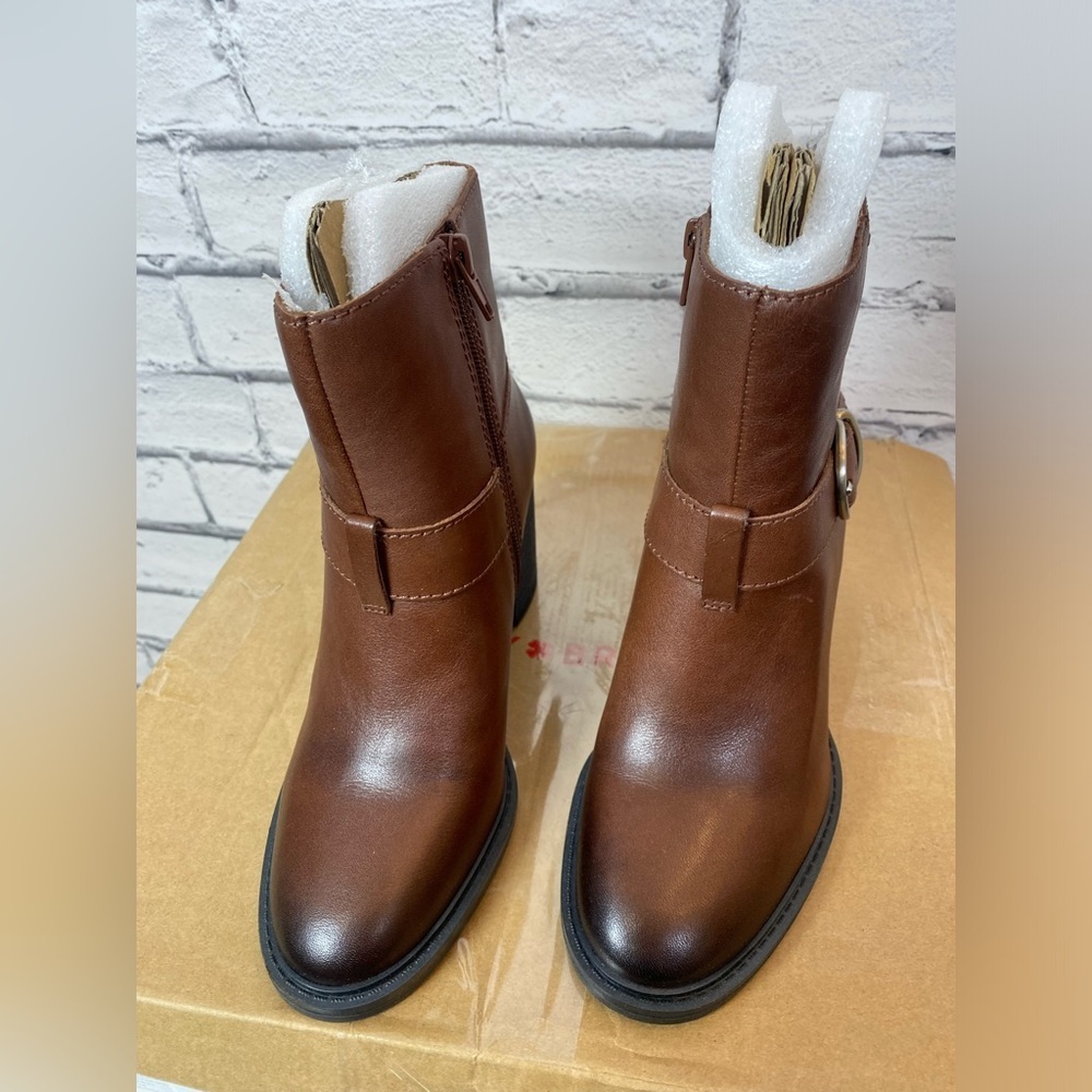 Lucky Brand Brown Almond Toe Ankle Boots Booties LK-Achelle Boots Size 5.5 NEW - Picture 5 of 11